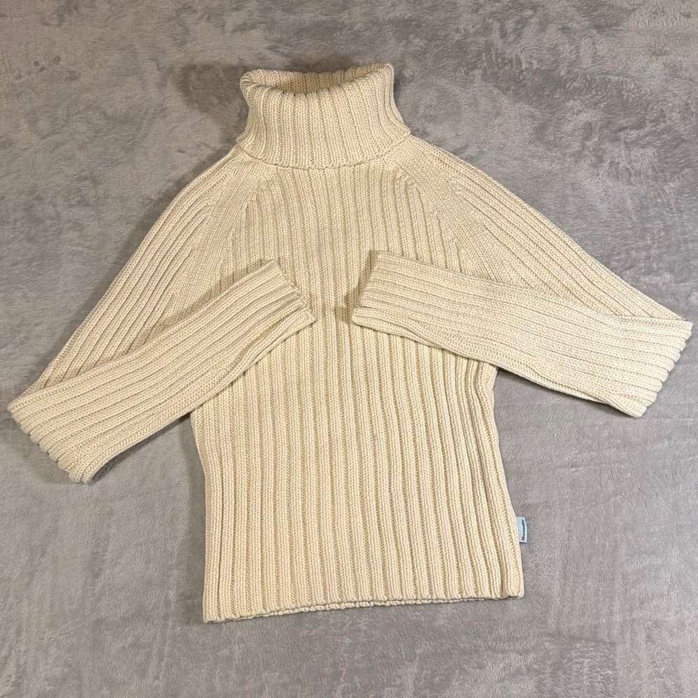 Y2K Vintage Abercrombie & Fitch Turtleneck Sweater | Cream | Large